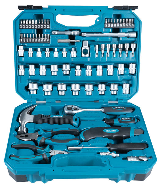 Makita E-10899 221-Piece Tool Set – Complete Socket, Bits & Hand Tool Kit in Carry Case